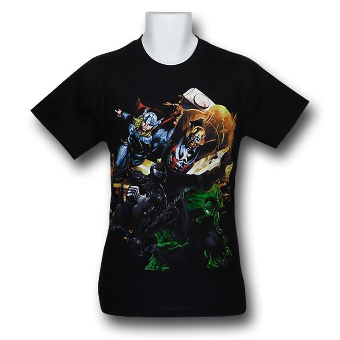 Avengers Zip Team T-Shirt, Black