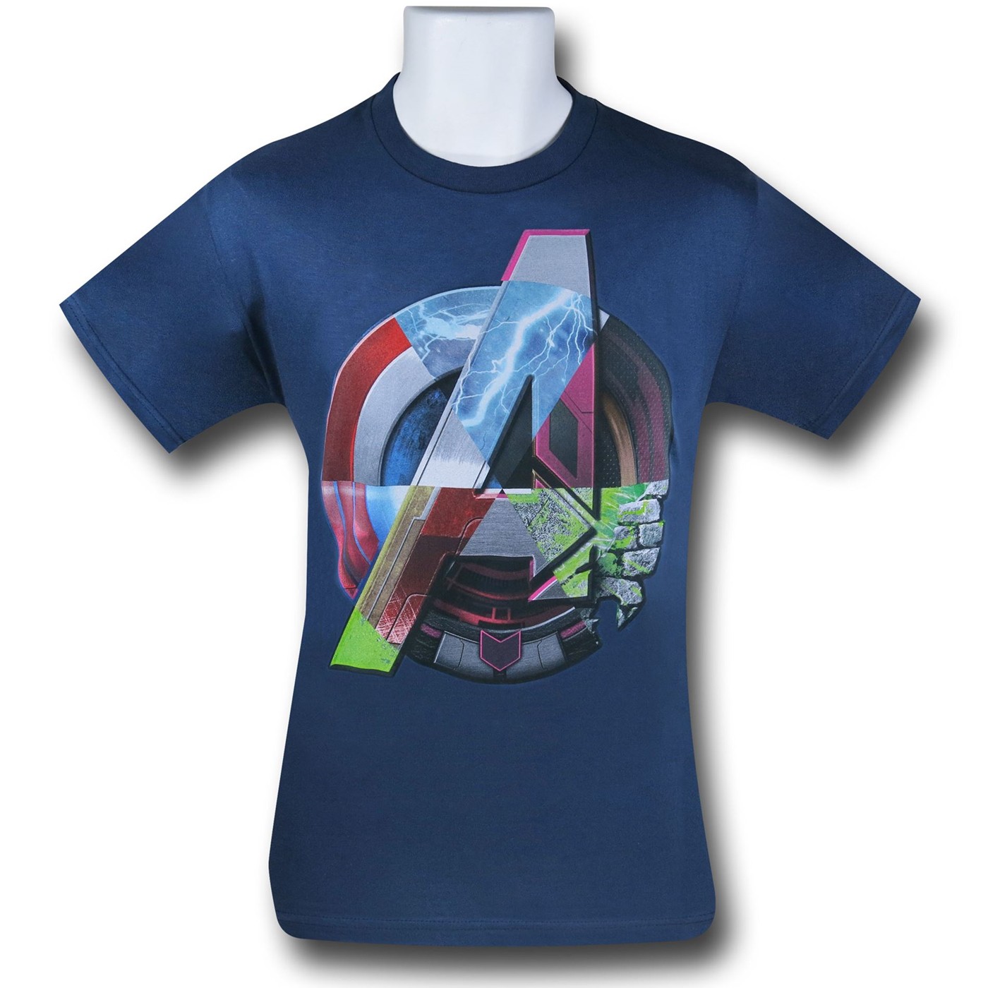 Avengers Age of Ultron Shield Kids T-Shirt, Blue