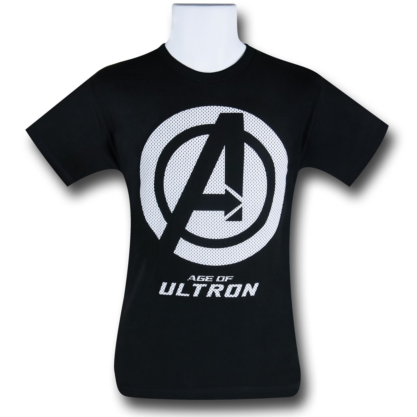 Avengers Age of Ultron Varsity Symbol Kids T-Shirt, Black