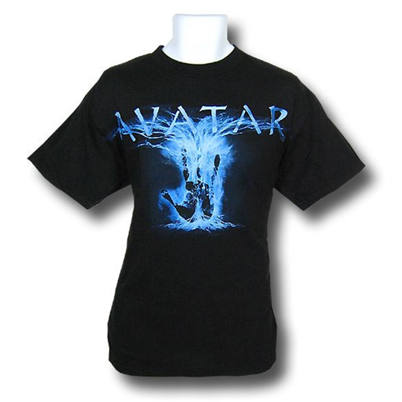 Avatar Blue Palm Adult T-Shirt, Black