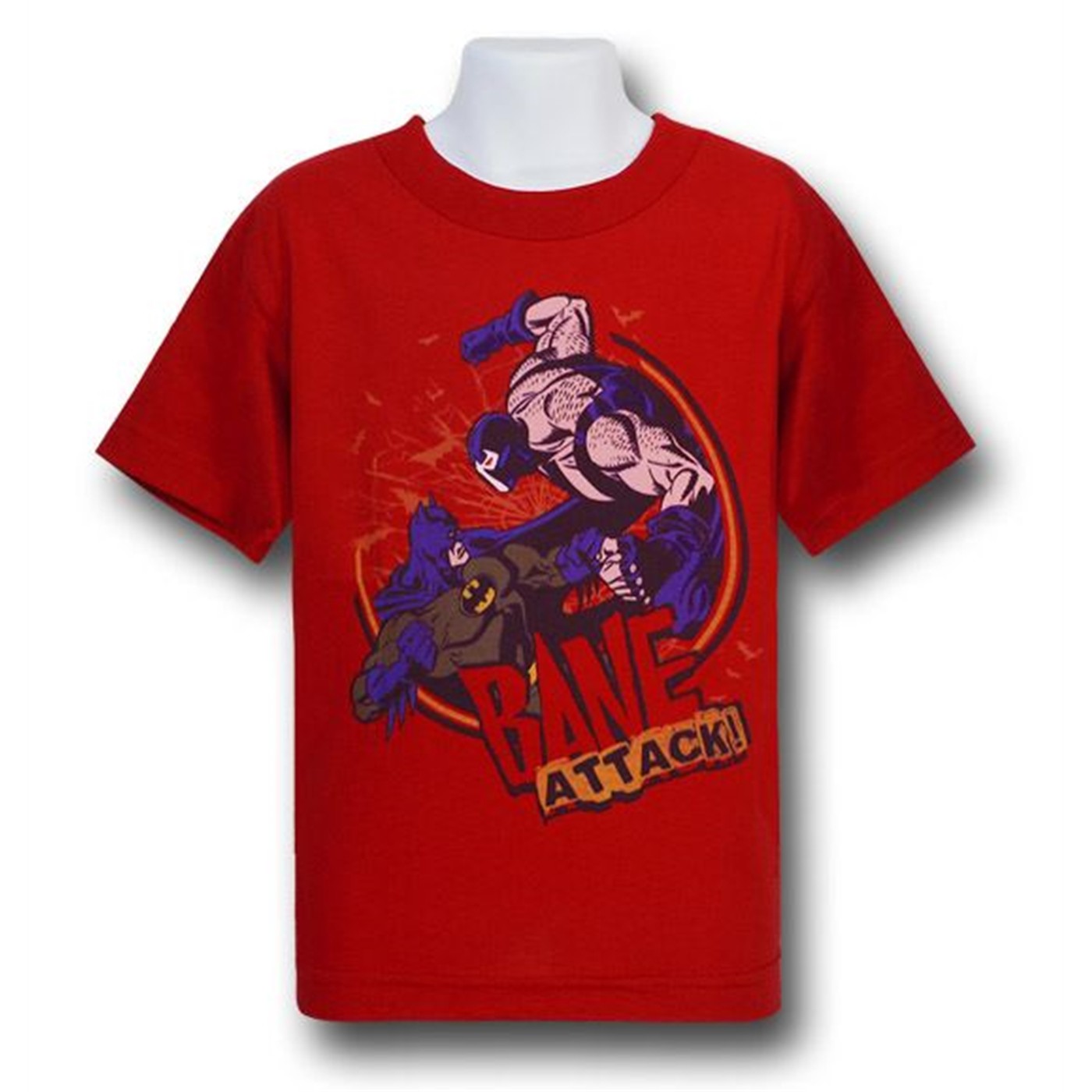 Batman Bane Kids Attack Kids T-Shirt, Red