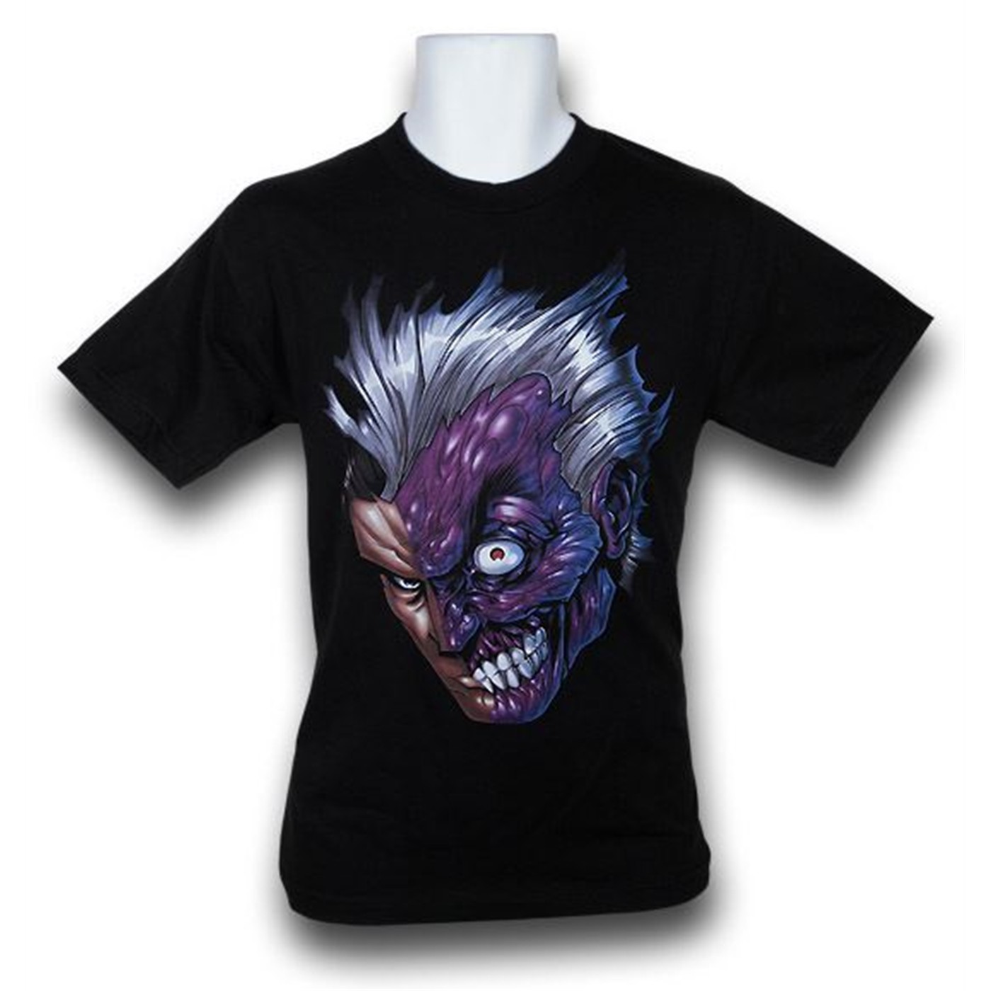 Two Face Just Face T-Shirt, Black