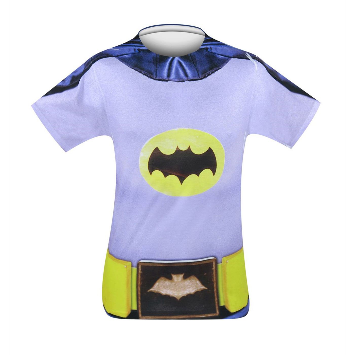 Adam West Batman Costume T-Shirt, Purple