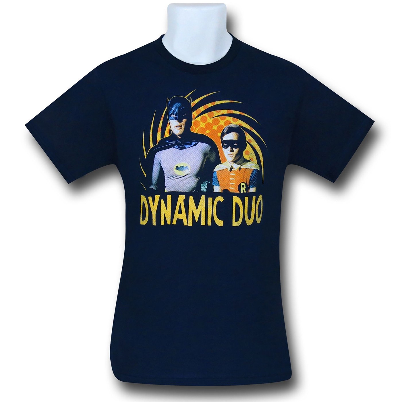 Batman 66 Dynamic Duo Navy T-Shirt, Blue