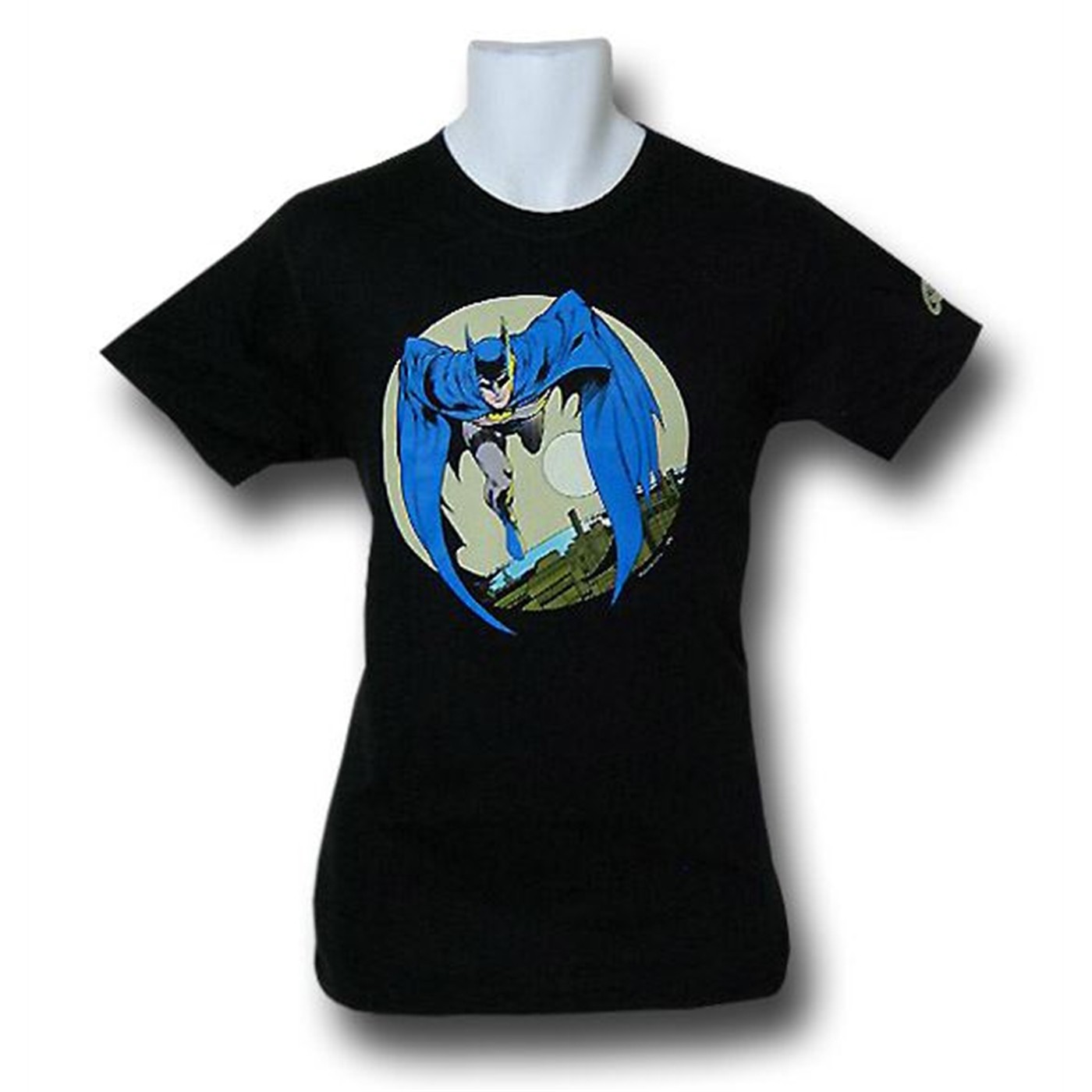 Batman Charging Circle T-Shirt, Black