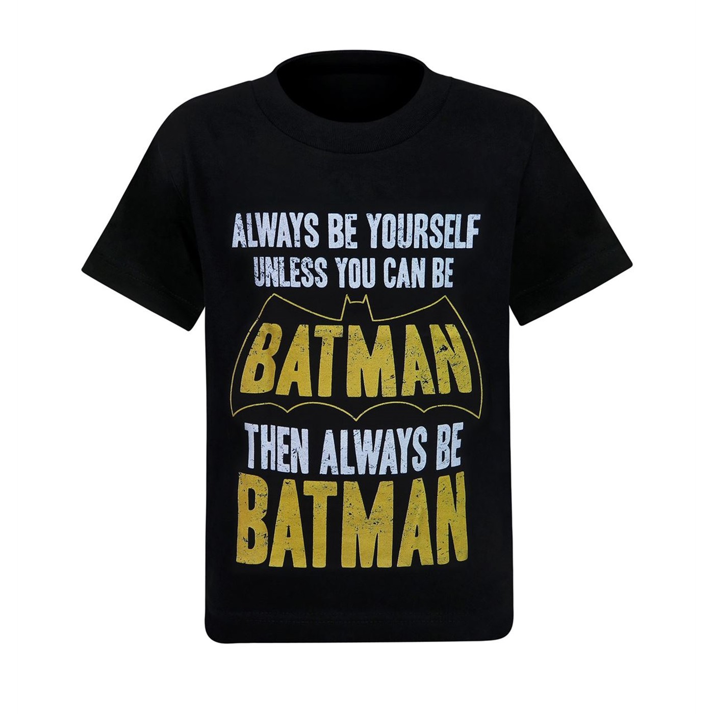 Batman Always Be Batman Kids T-Shirt, Black