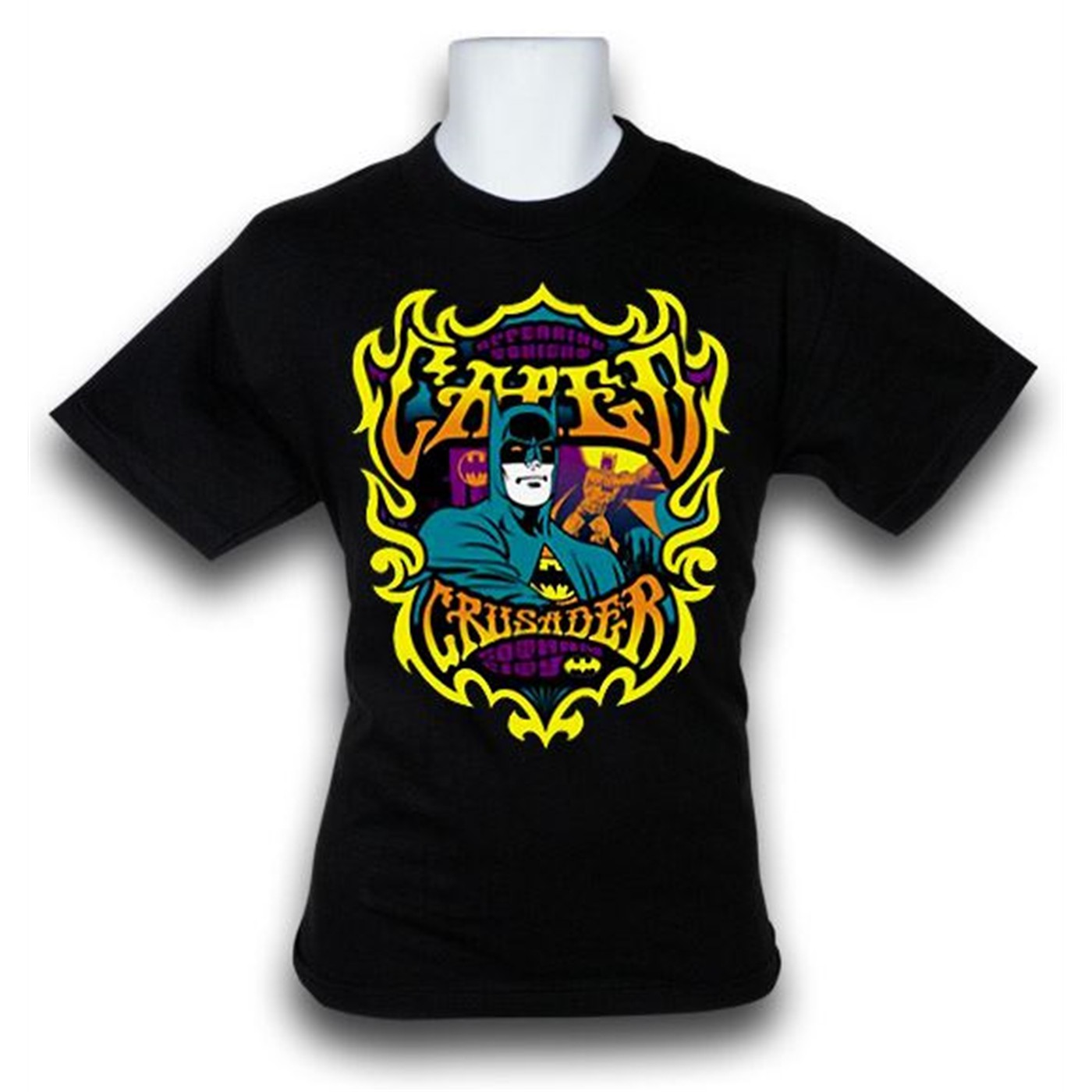 Batman Caped Crusader T-Shirt, Black