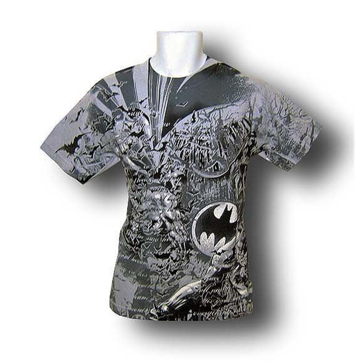 Batman Silver Declaration of Justice T-Shirt, Grey