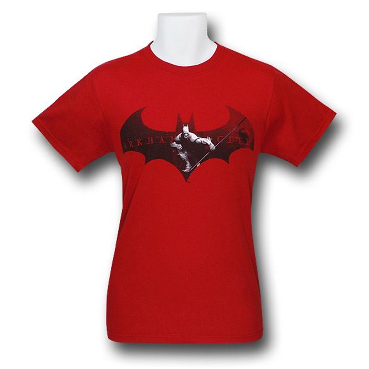 Batman Arkham City Symbol Red T-Shirt, Red