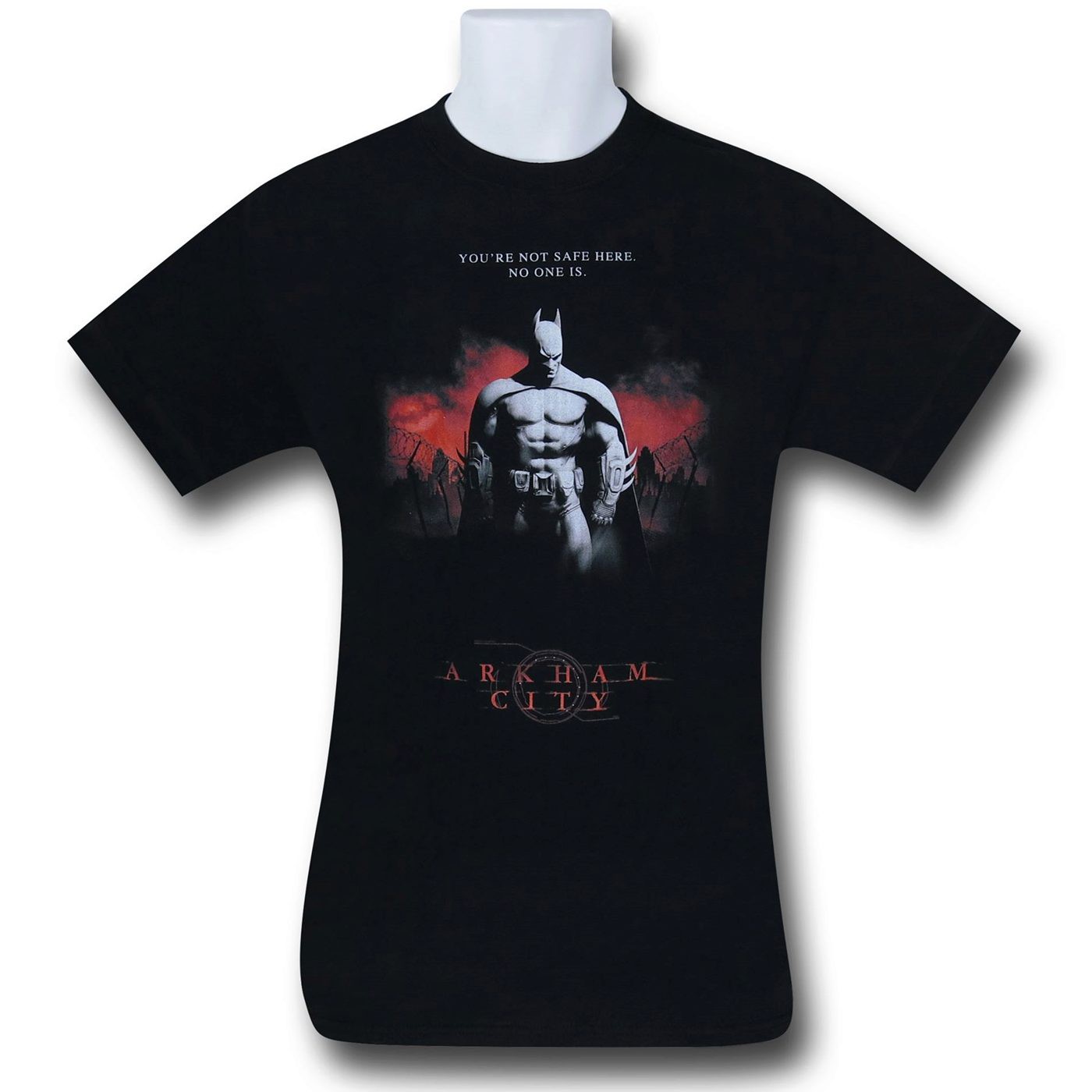 Batman Arkham City No Safety T-Shirt, Black