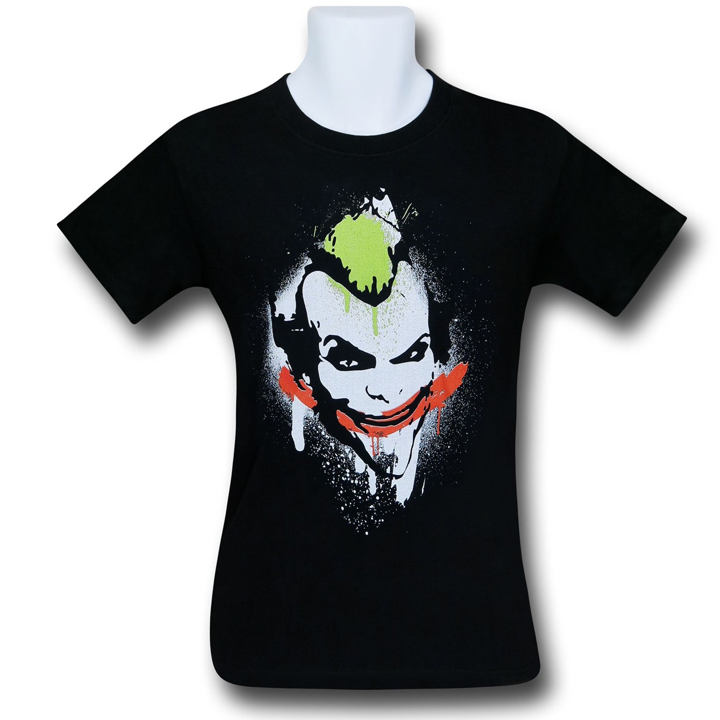 Batman Arkham Joker Graffiti Blast T-Shirt, Black