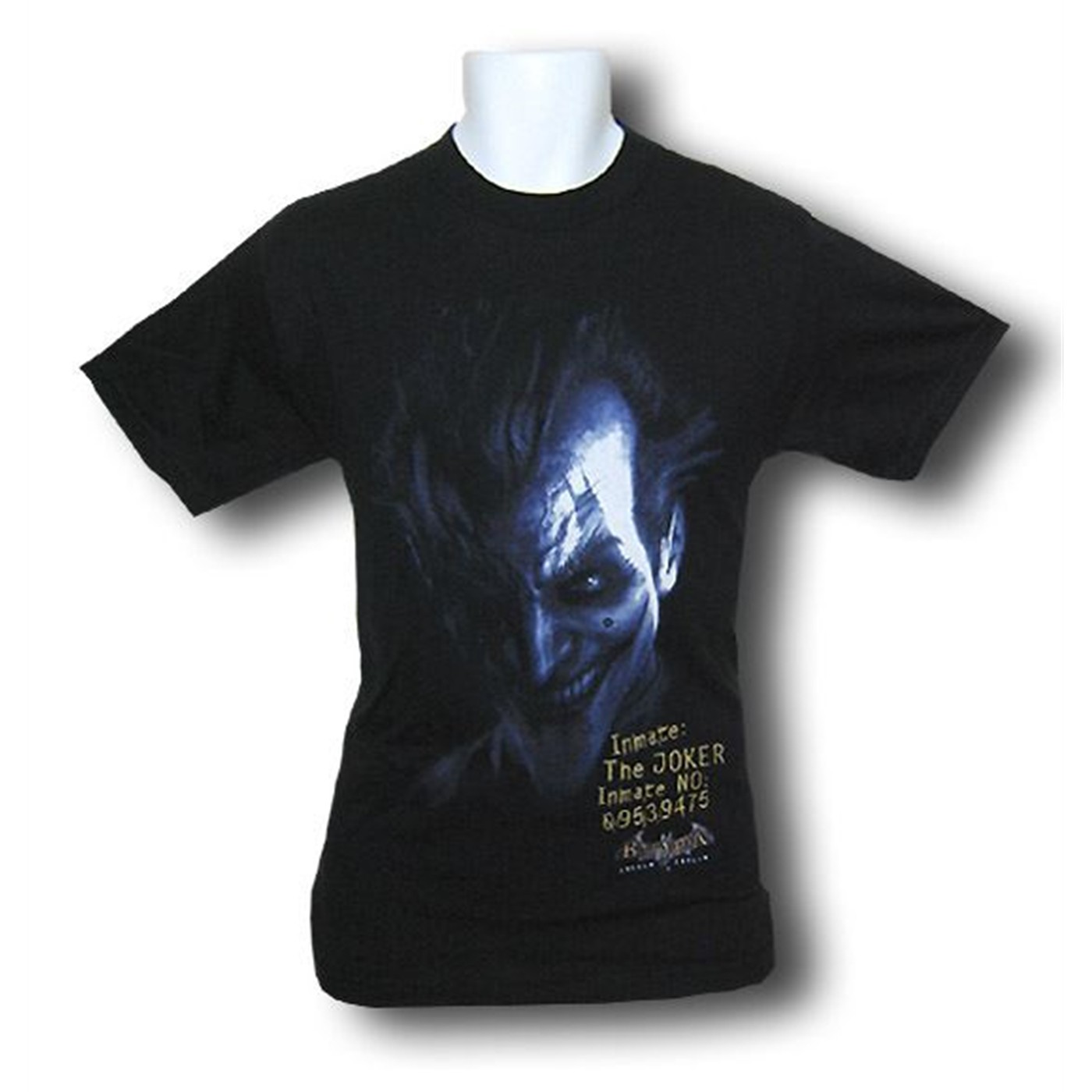 Batman Arkham Asylum Joker Inmate T-Shirt, Black