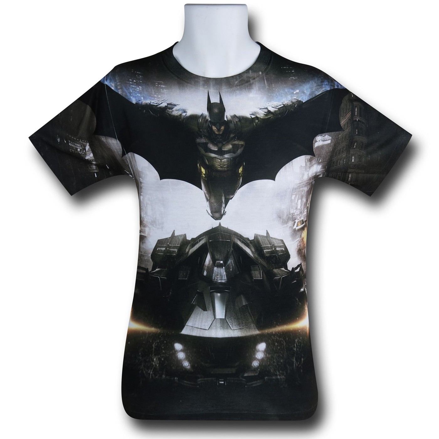 Batman Arkham Knight Sublimated T-Shirt, Grey