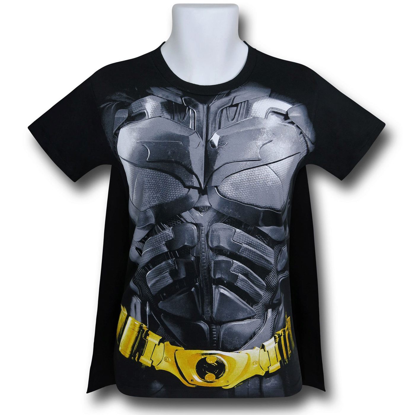 Batman Dark Knight Armor Costume & Cape T-Shirt, Black