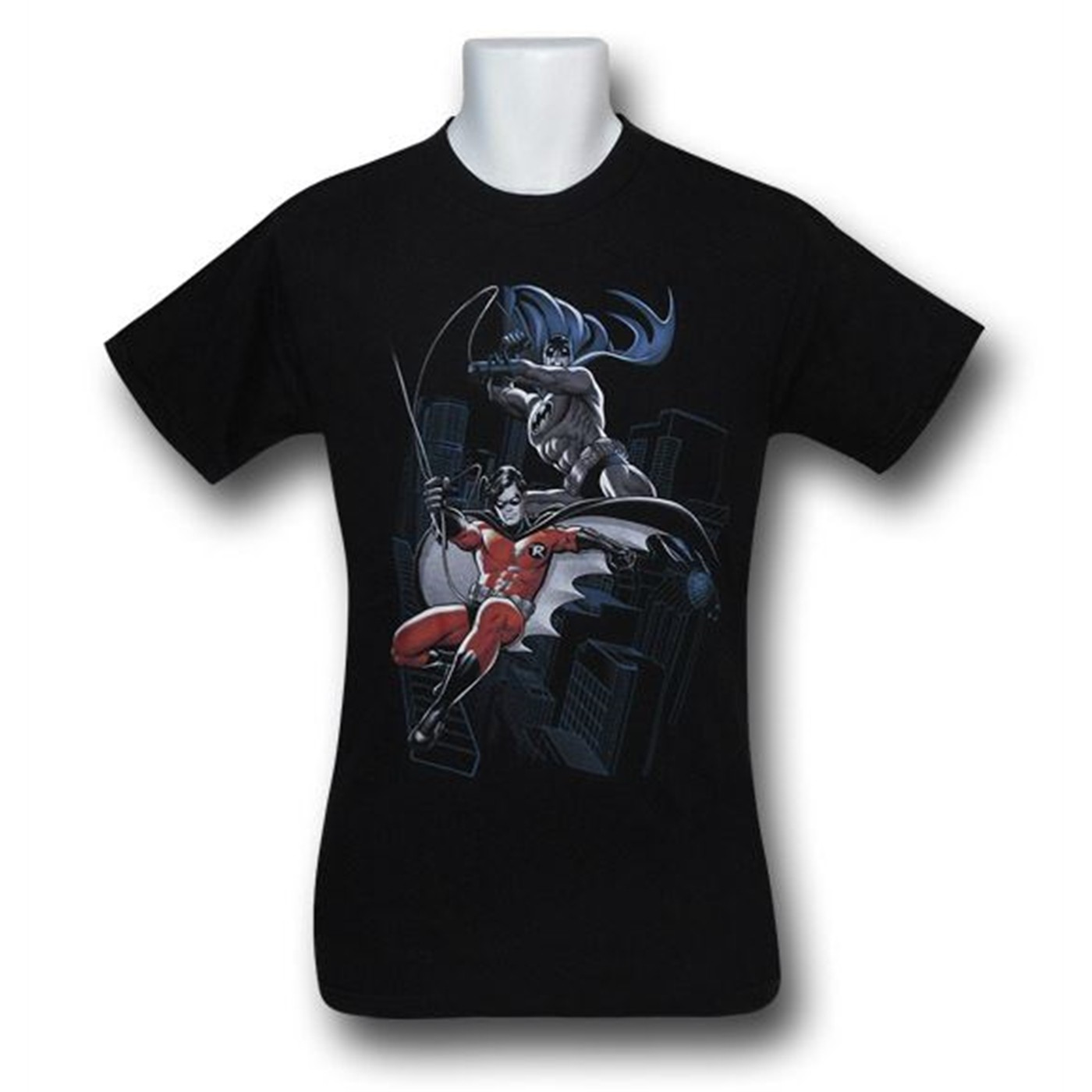 Batman and Robin Swing T-Shirt, Black