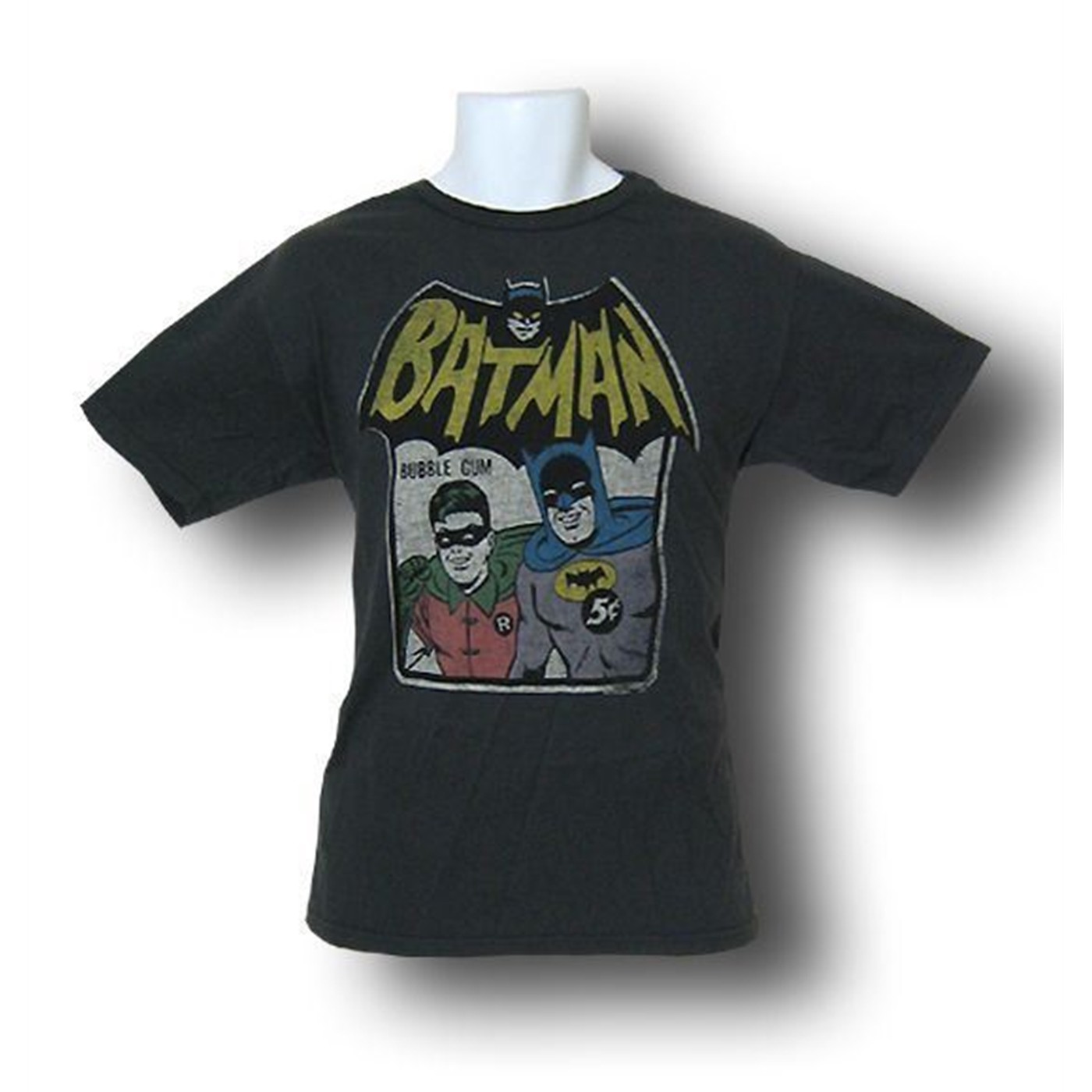 Batman Bubblegum Black Junkfood T-Shirt, Black