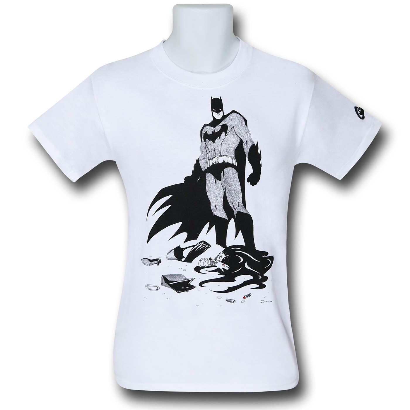 Batman B&W #4 by Amanda Conner T-Shirt, White