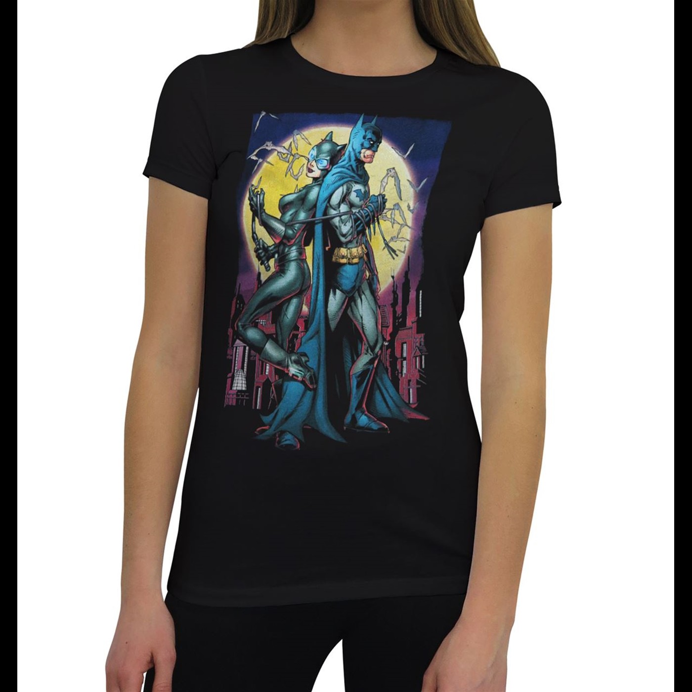 Batman Catwoman Wrap Womens TShirt