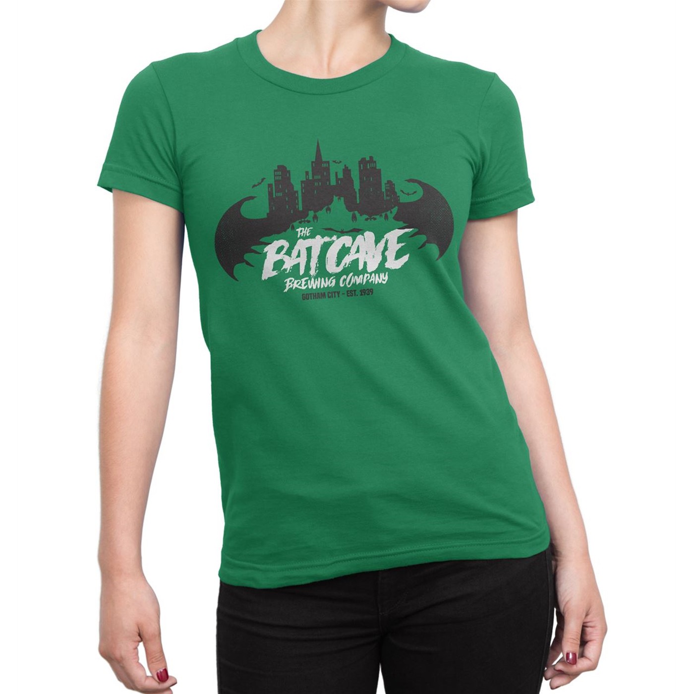 The Batcave Brewing Company Women's T-Shirt, Green