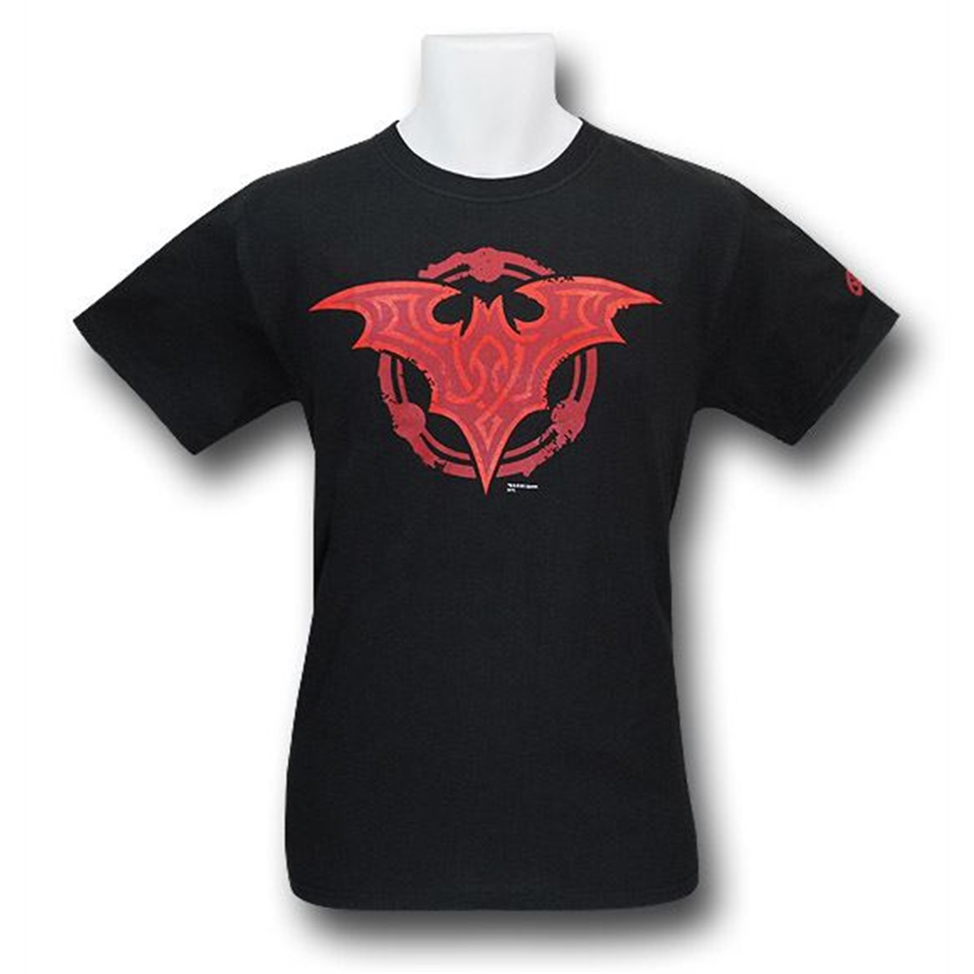 Batman Red Celtic Symbol T-Shirt, Black
