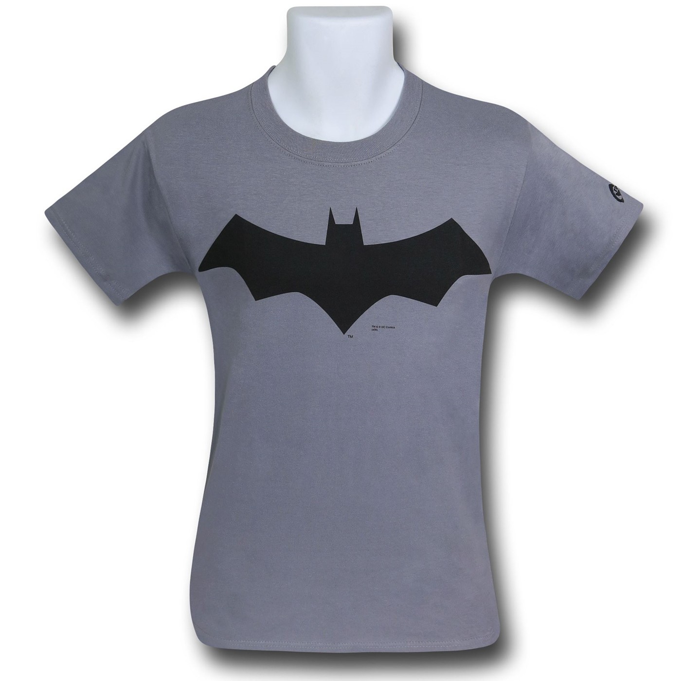 Batman Classic Symbol T-Shirt, Grey