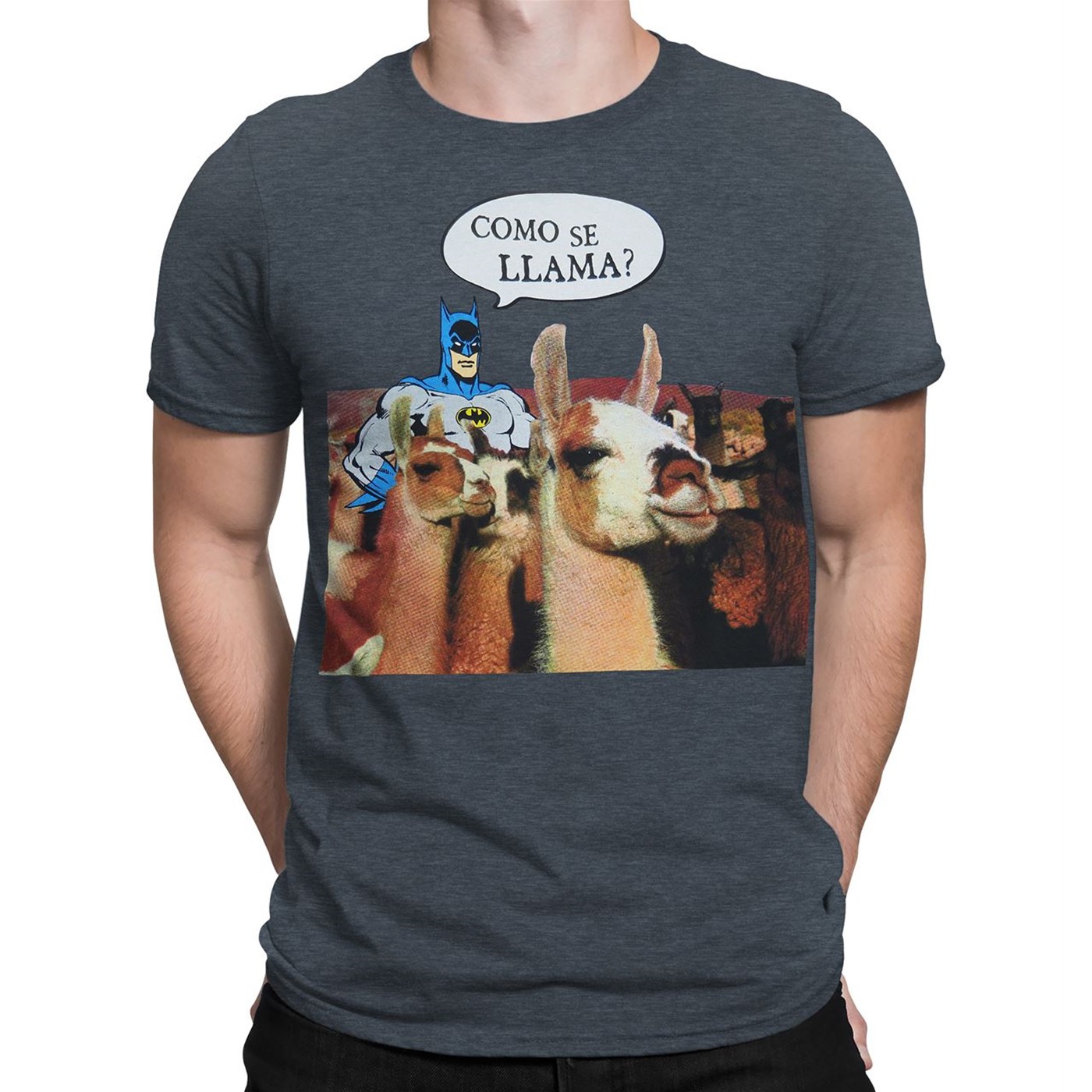 Batman Como se Llama Men's T-Shirt, Grey