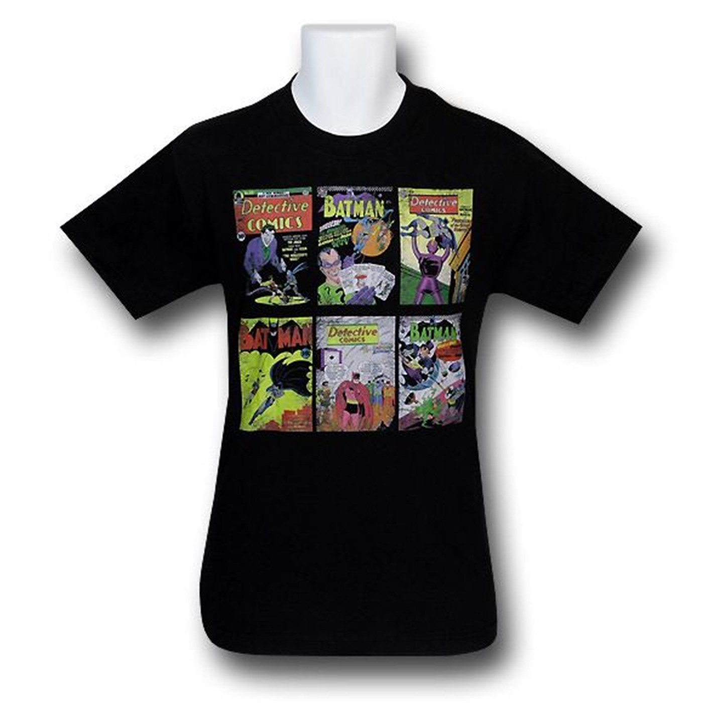 Batman Comic Covers T-Shirt, Black