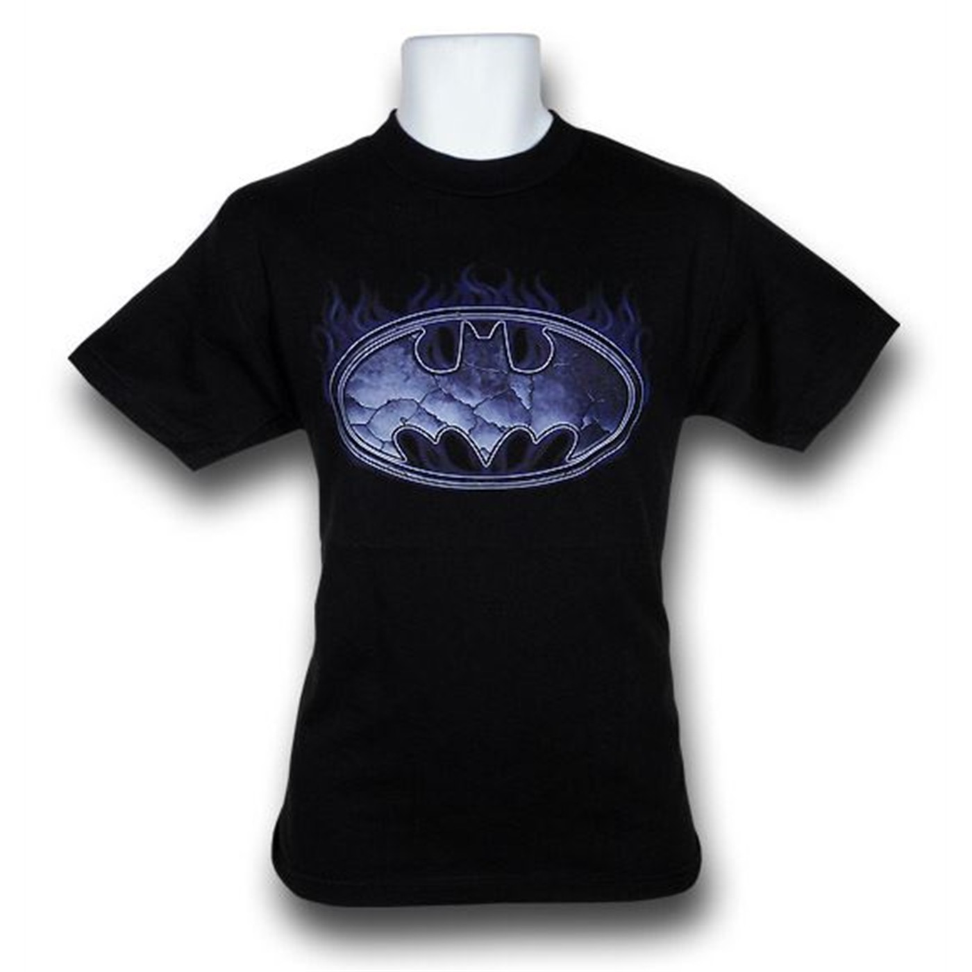 Batman Cracked Symbol T-Shirt, Black