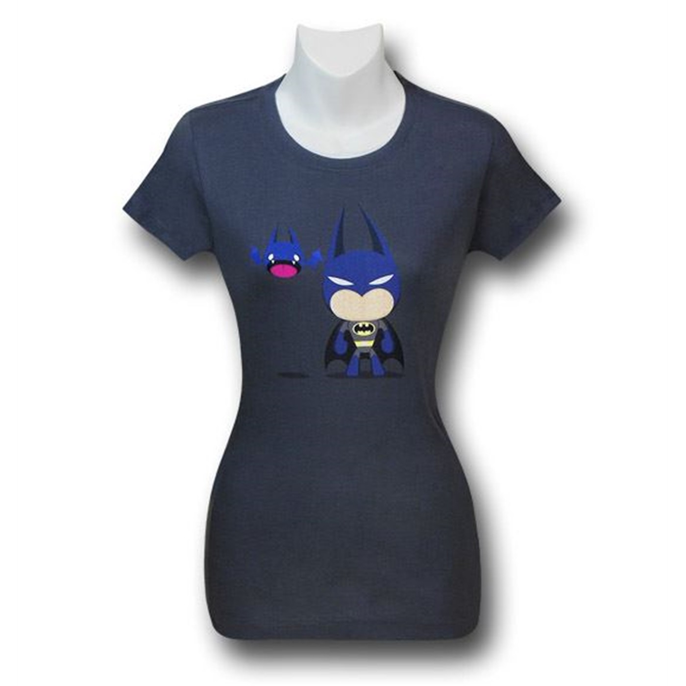 Batman Cute Bats Grey Women's T-Shirt, Grey