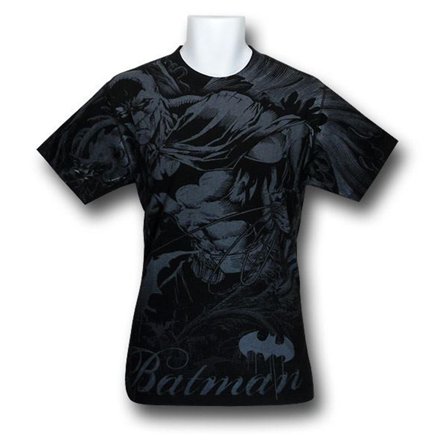 Batman Dark Detective All Over Print T-Shirt, Black