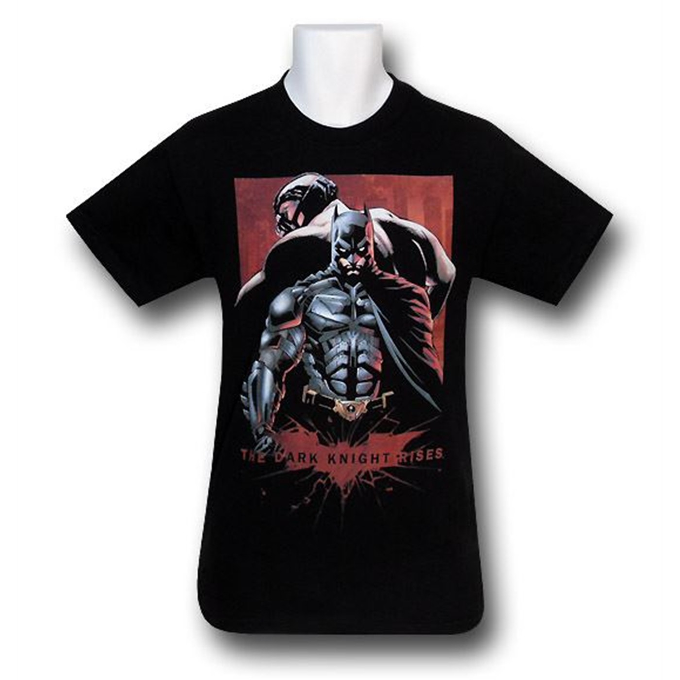 Batman Dark Knight Rises Back to Back T-Shirt, Black