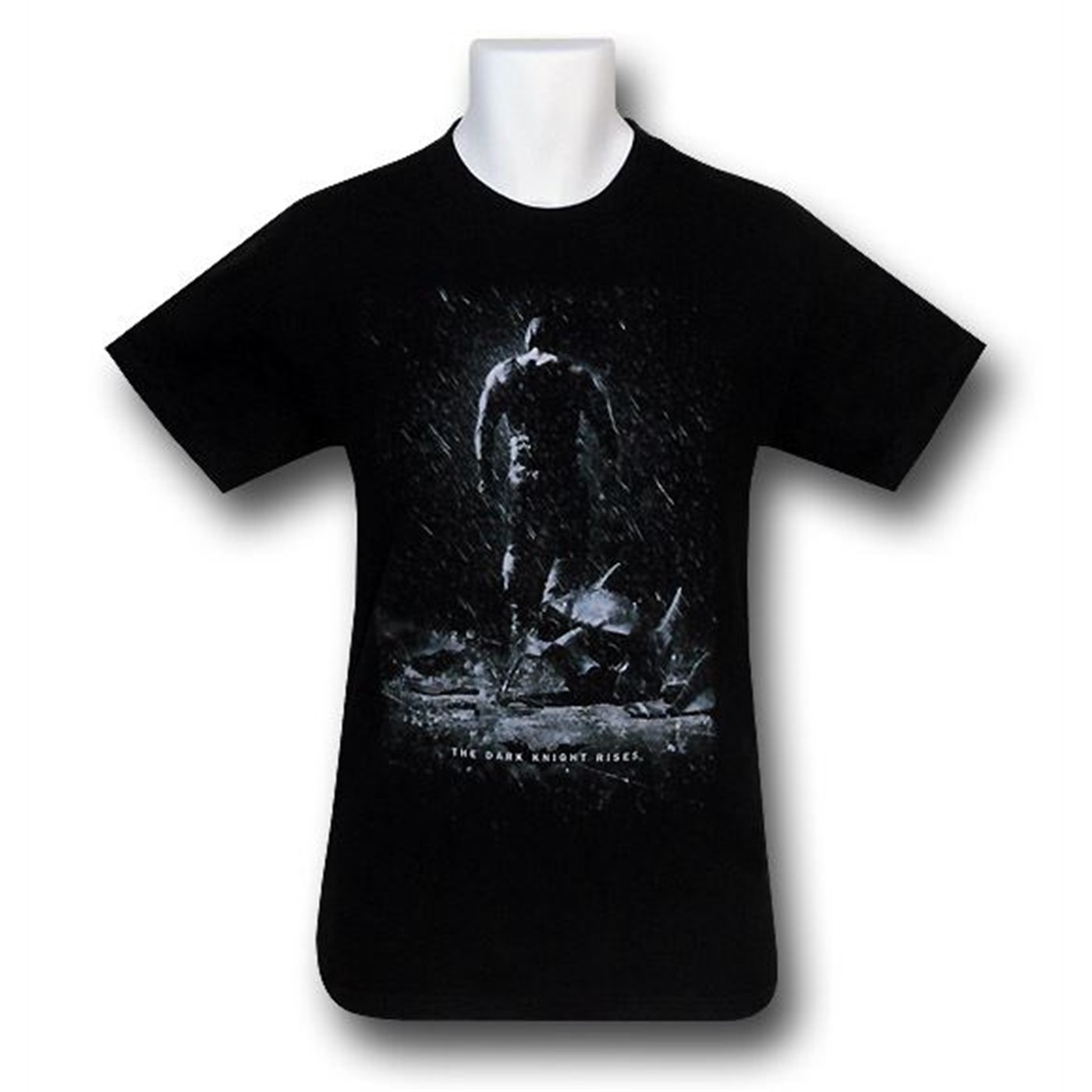 Batman Dark Knight Rises Broken Bat T-Shirt, Black