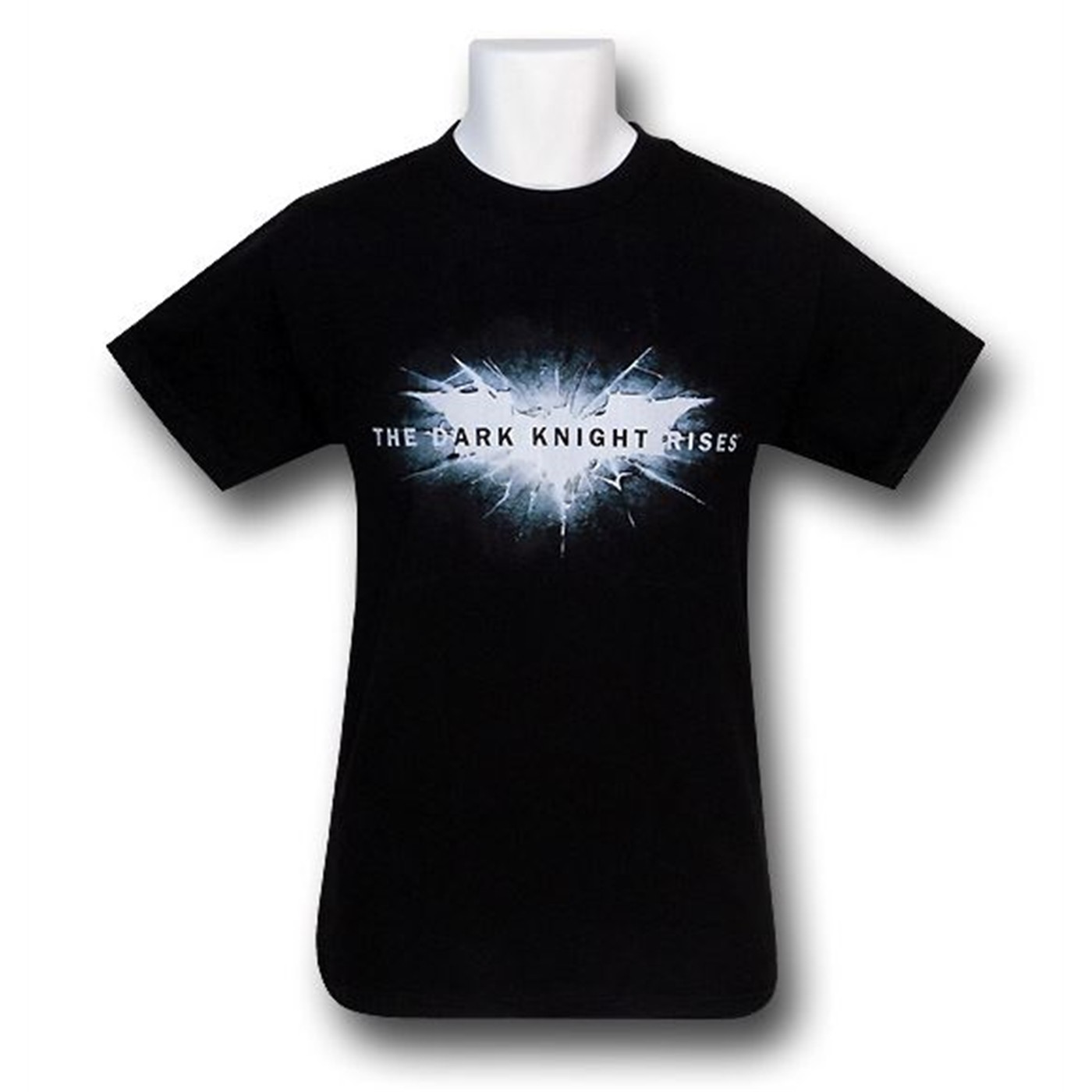 Dark Knight Rises Movie Lit Symbol and Logo T-Shirt, Black