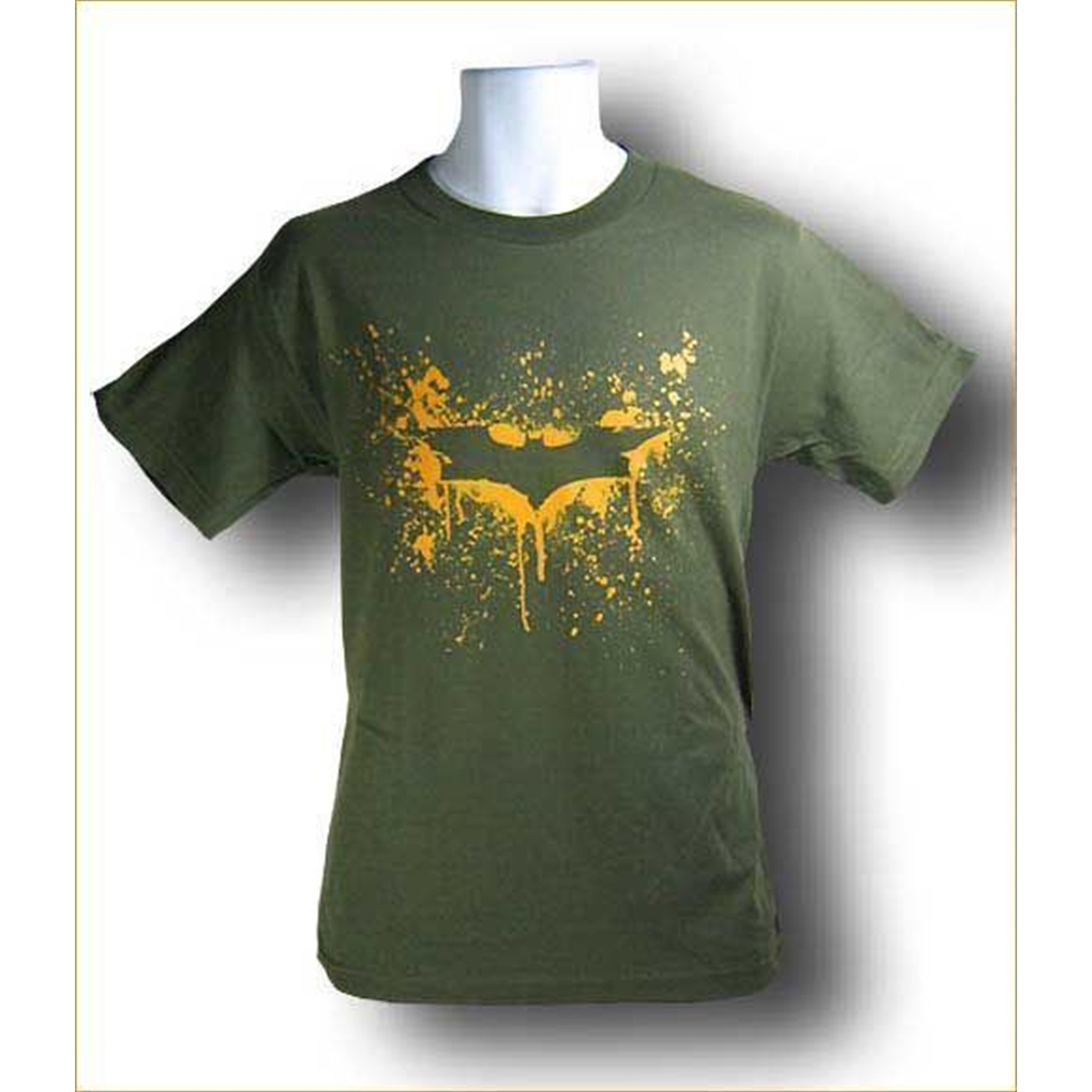 Dark Knight Movie - Joker's Green Splatter T-Shirt, Green