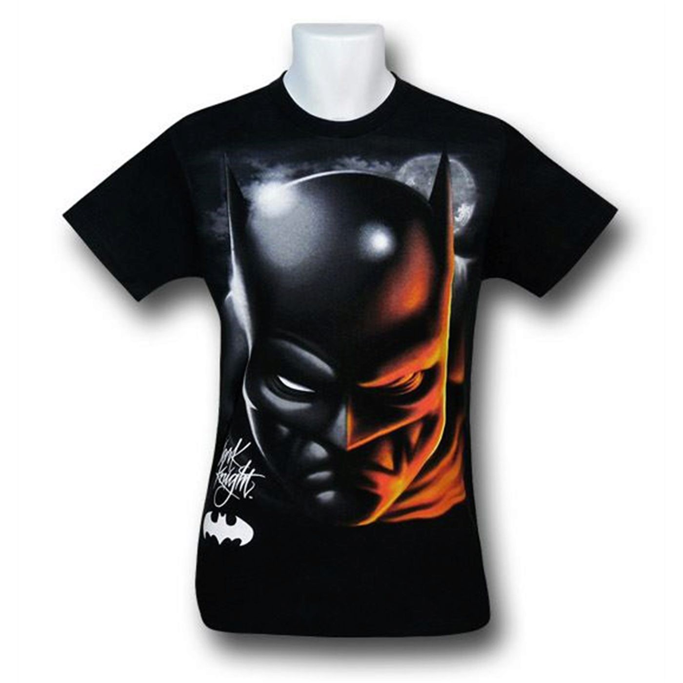 Batman Dark Knight Airbrushed Glow T-Shirt, Black