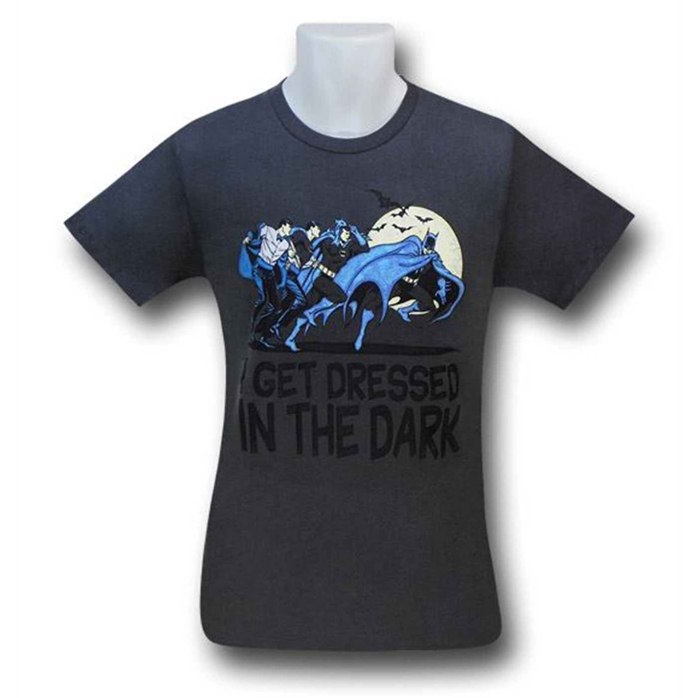 Batman Dressed In The Dark 30 Single T-Shirt, Grey