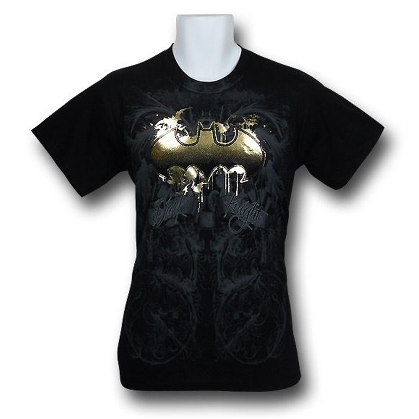 Batman Dark Knight Flourish Foil T-Shirt, Black