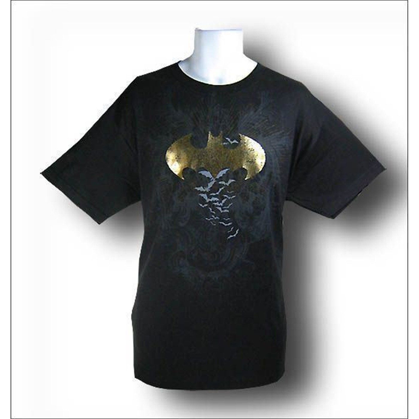 Batman Spark Foil Symbol T-Shirt, Black