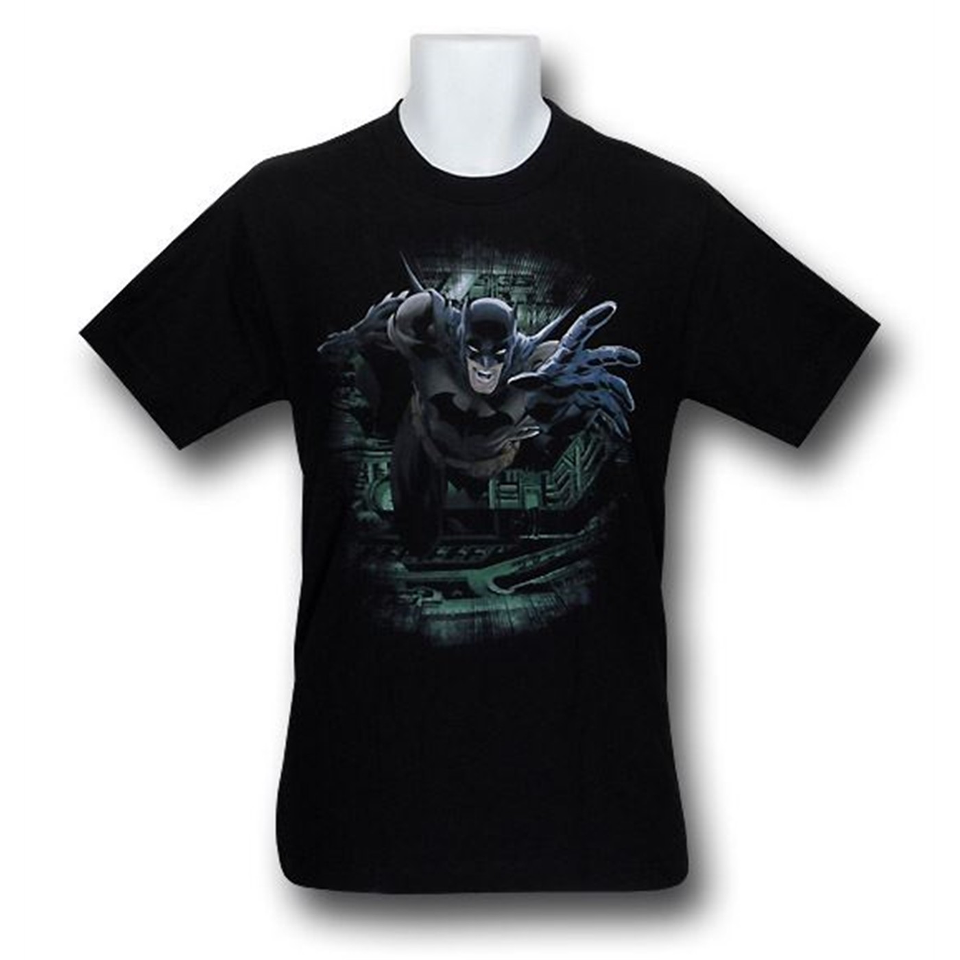Batman Leaps from the Lair T-Shirt, Black
