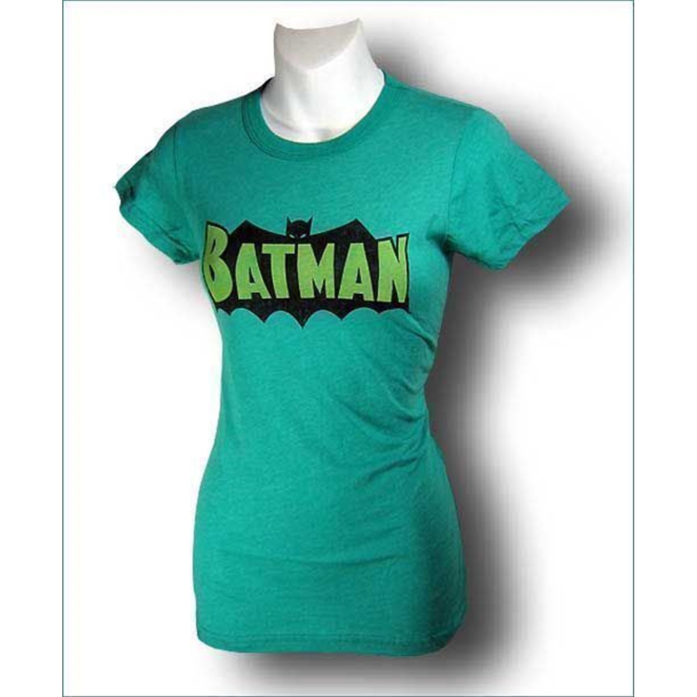 Batgirl T-Shirt Emerald Logo by Junk Food, Blue