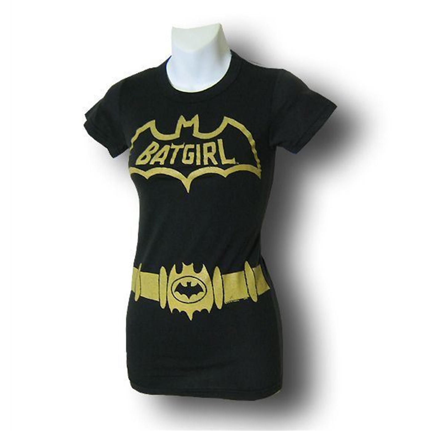 Batgirl  Juniors Costume Junkfood T-Shirt, Black