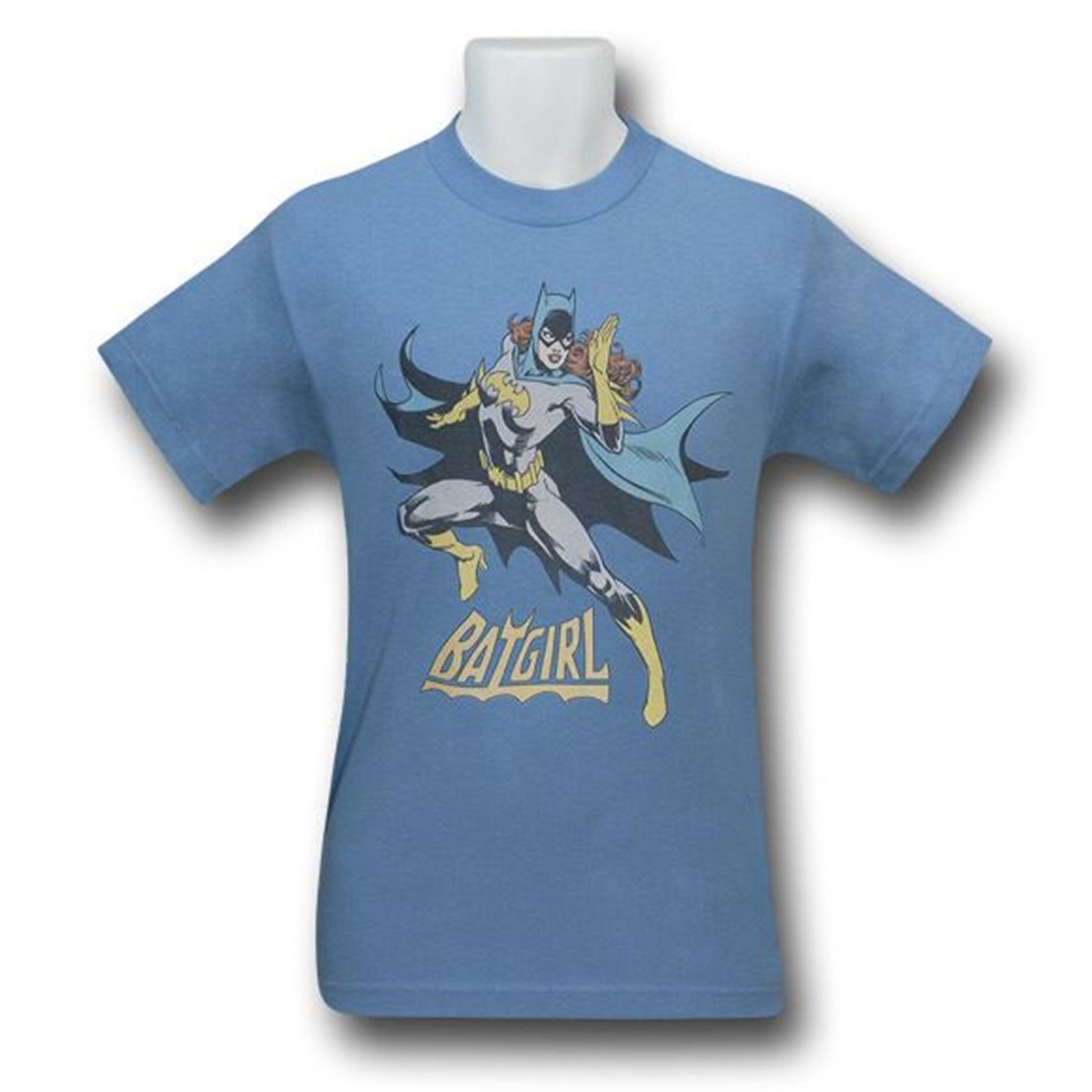Batgirl Kick-Ass Light Blue T-Shirt, Blue