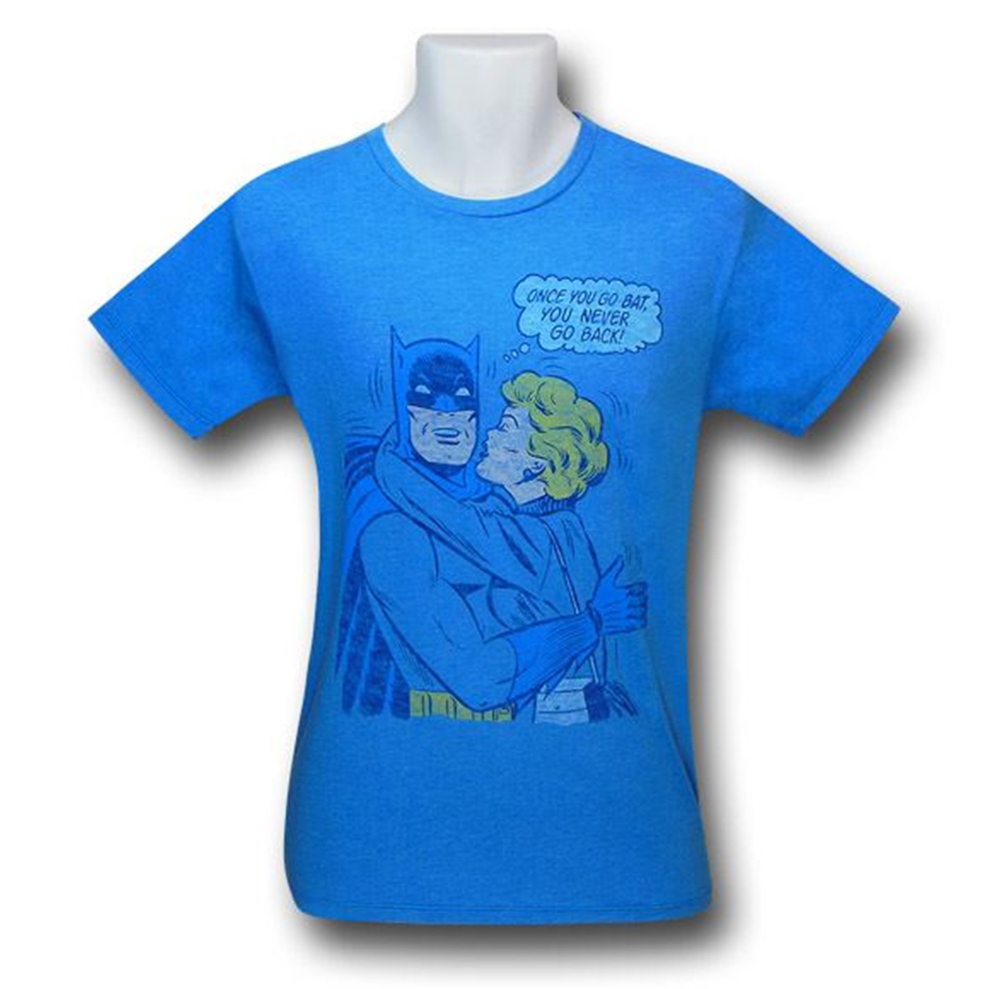 Batman Once You Go Bat Junk Food T-Shirt, Blue