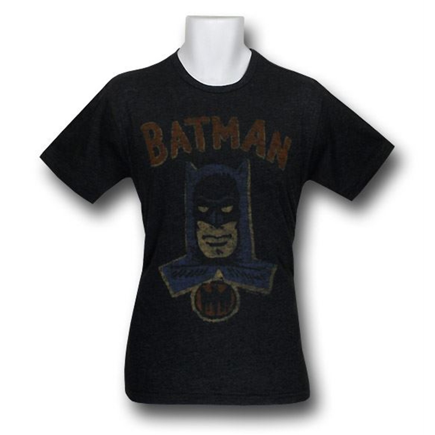 Batman Golden Age Triblend Junk Food T-Shirt, Black