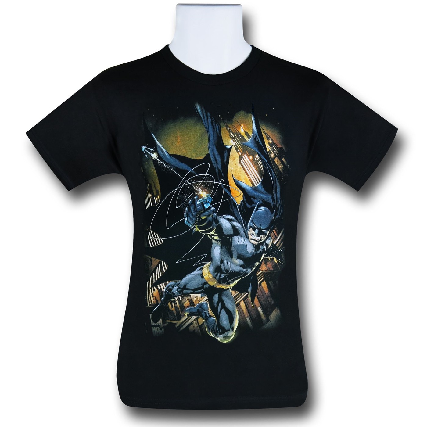 Batman Grapple Fire T-Shirt, Black