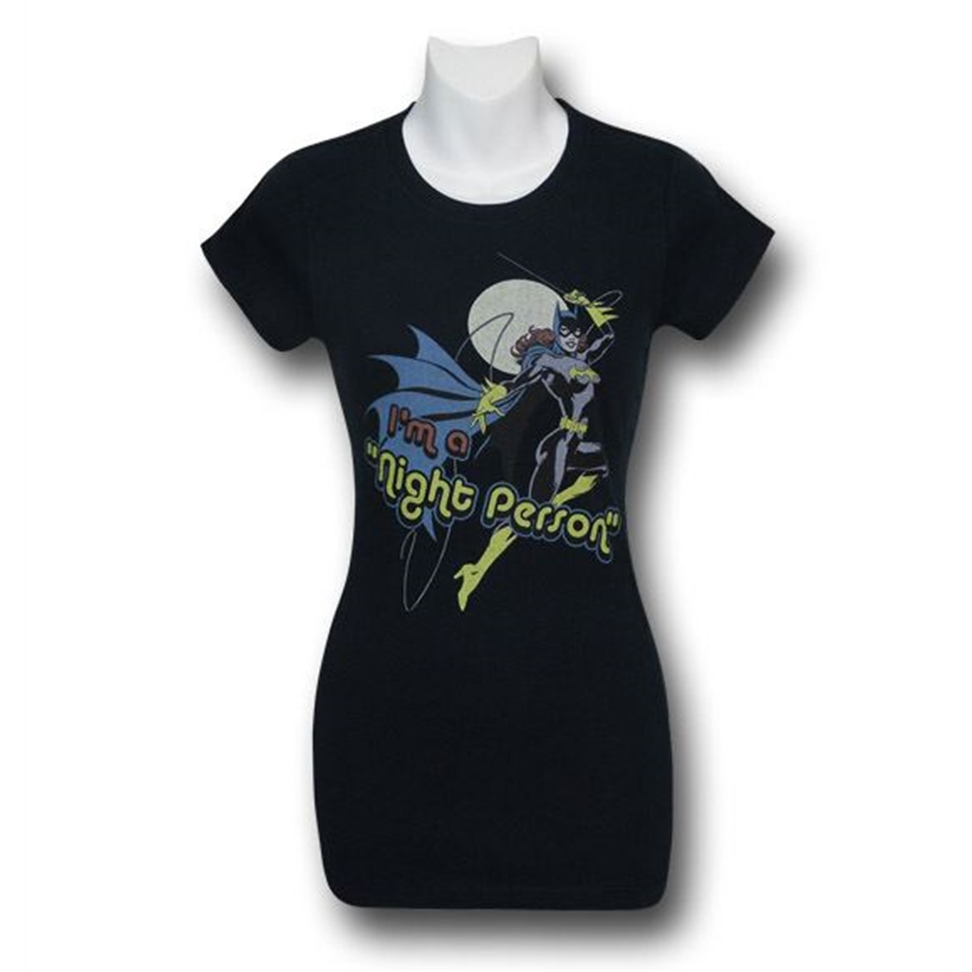 Batgirl Women's Night Person T-Shirt, Blue