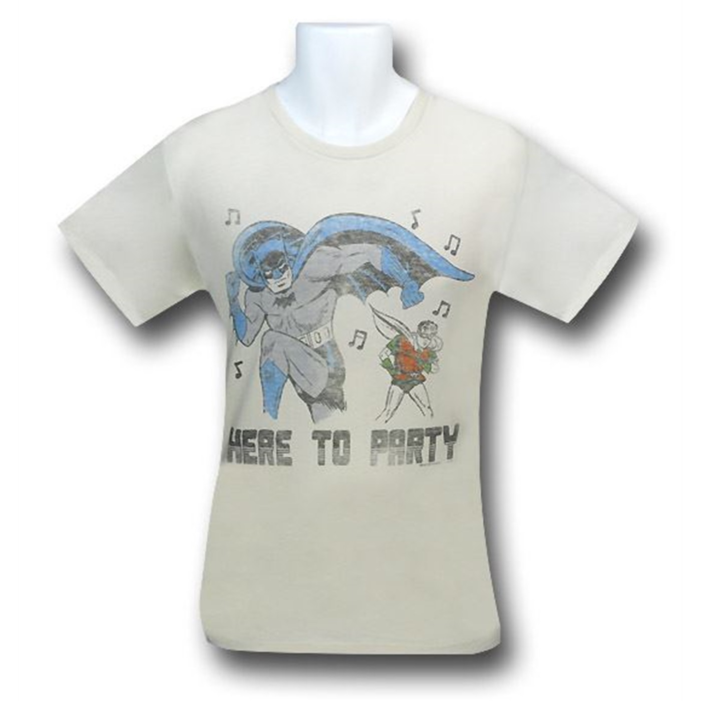 Batman Here To Party Junk Food T-Shirt, White