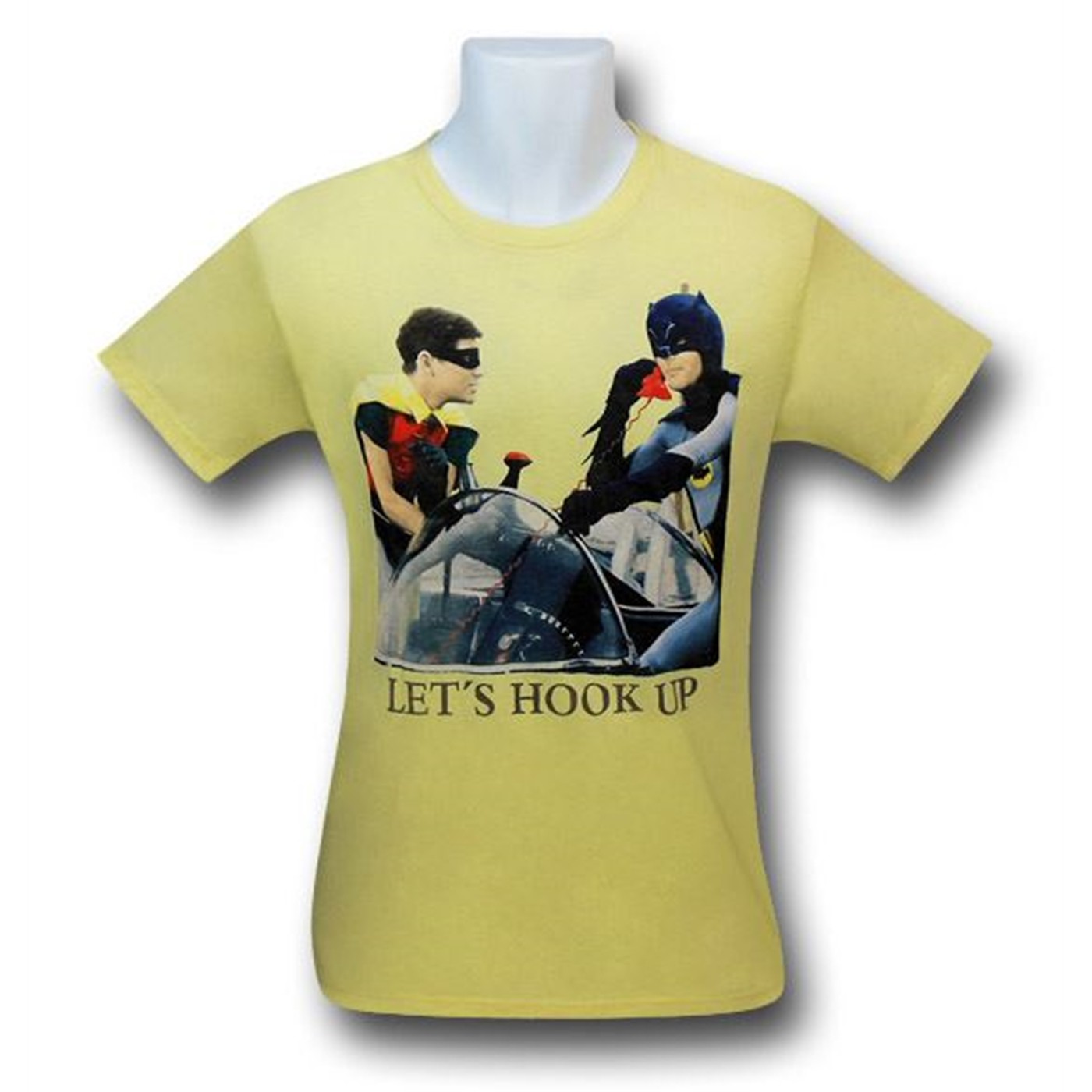 Batman Let's Hook Up Junk Food T-Shirt, White