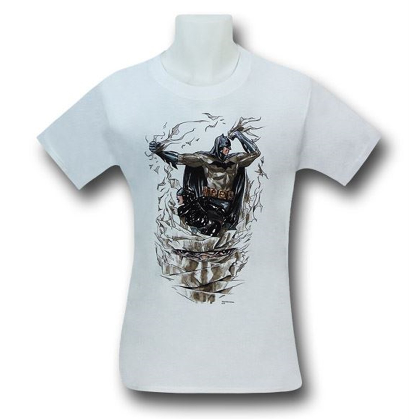 Batman Heart of Hush Cover White T-Shirt, White