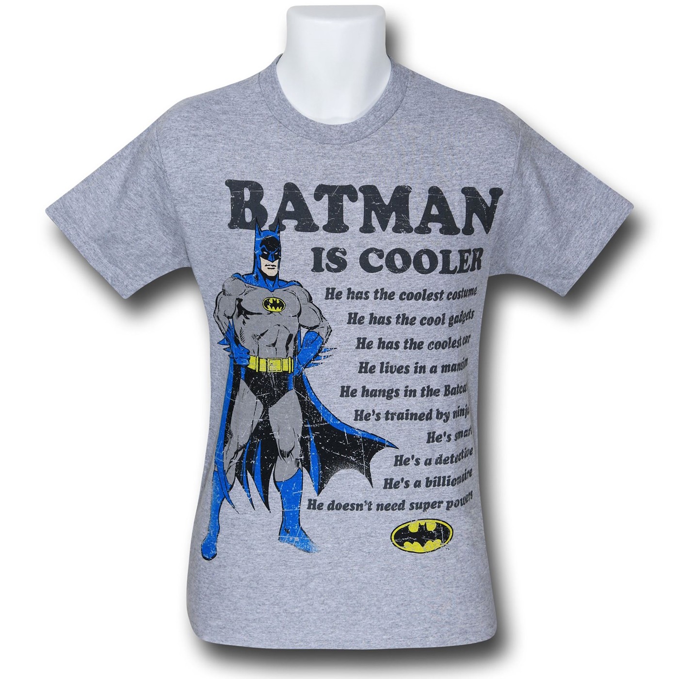 Batman Is Cooler T-Shirt, Grey